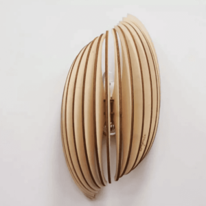 <b>ASSIA</b> - Applique en bois Loupiote