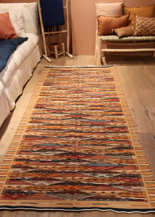 vue en longueur tapis kilim -106x202cm