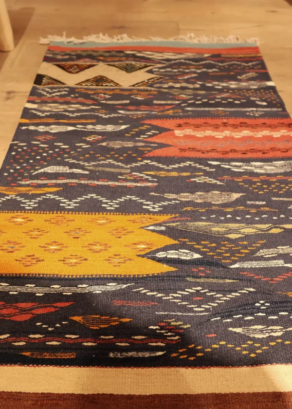 vue en longueur tapis kilim 70x110cm