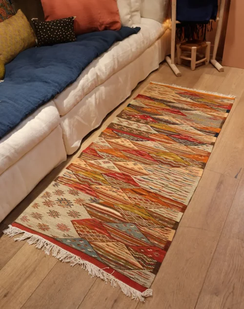 vue d'ensemble tapis kilim -71x160cm