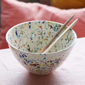 <b>PEP'S</b> - Saladier en céramique multicolore