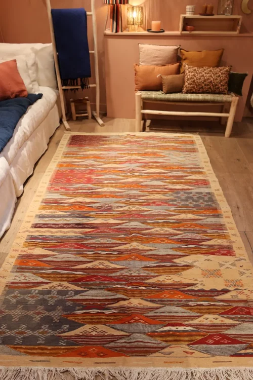 vue en longueur tapis kilim 144x234cm