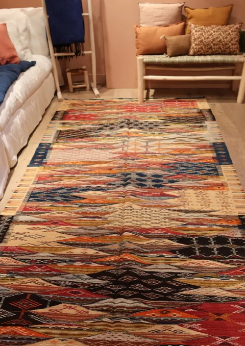 vue en longueur tapis kilim 146x257cm