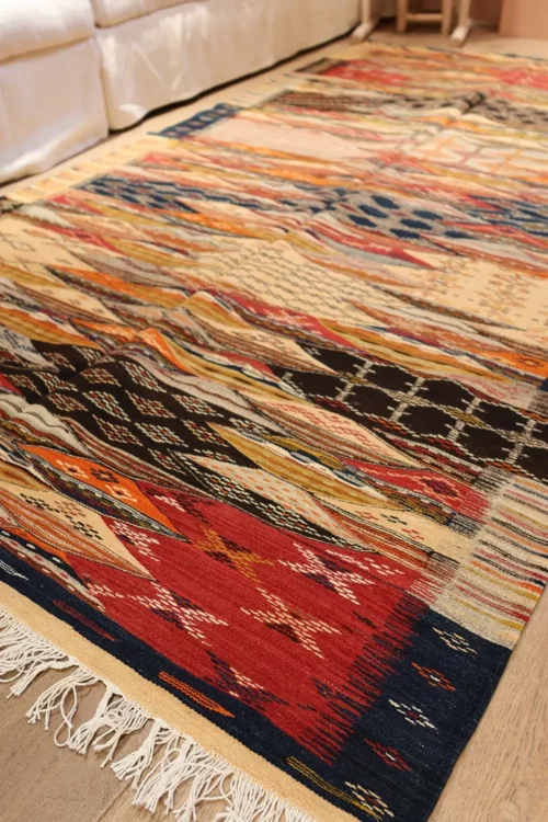 zoom angle tapis kilim -146x257cm