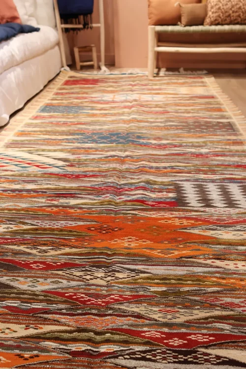 vue en longueur tapis kilim -151x270cm