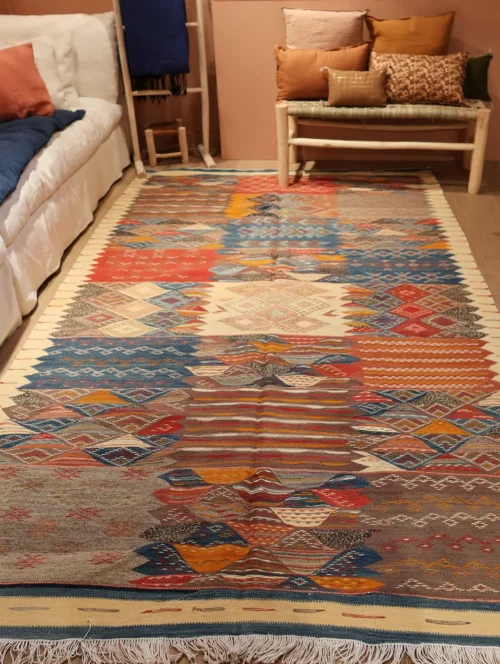 vue en longueur tapis kilim -157x257cm
