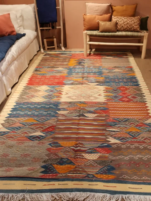 vue en longueur tapis kilim -157x257cm