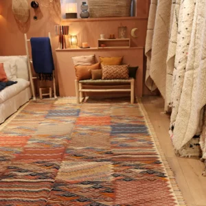 vue en longueur du tapis taznakht dimension 200x300cm