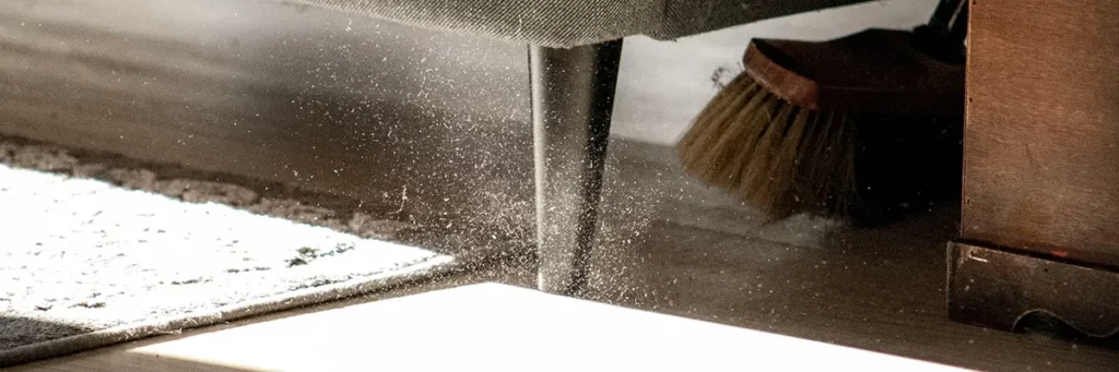 poussieres sur tapis berbère