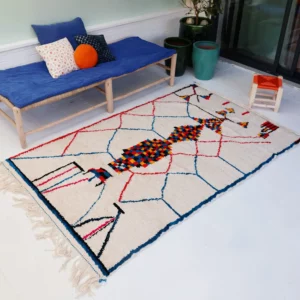vue d'ensemble tapis azilal - 150x232 cm