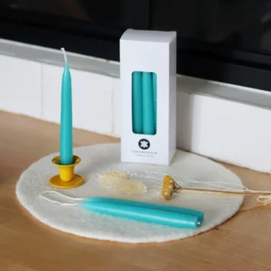 <b>CUTIE</b> Mini chandelle turquoise