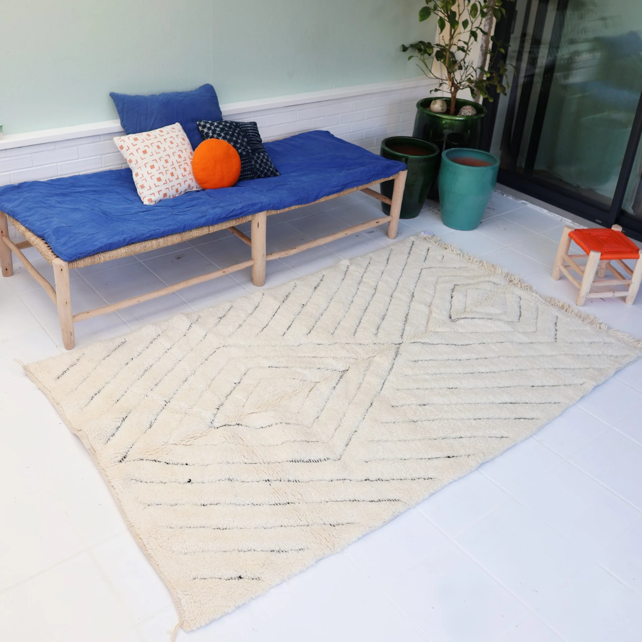 <b>BENI OUARAIN</b> – Tapis Fibule 141 x 230 cm